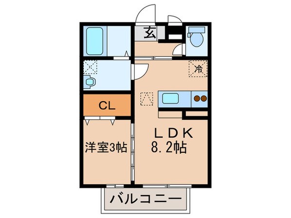 セジュ－ルディアモントの物件間取画像